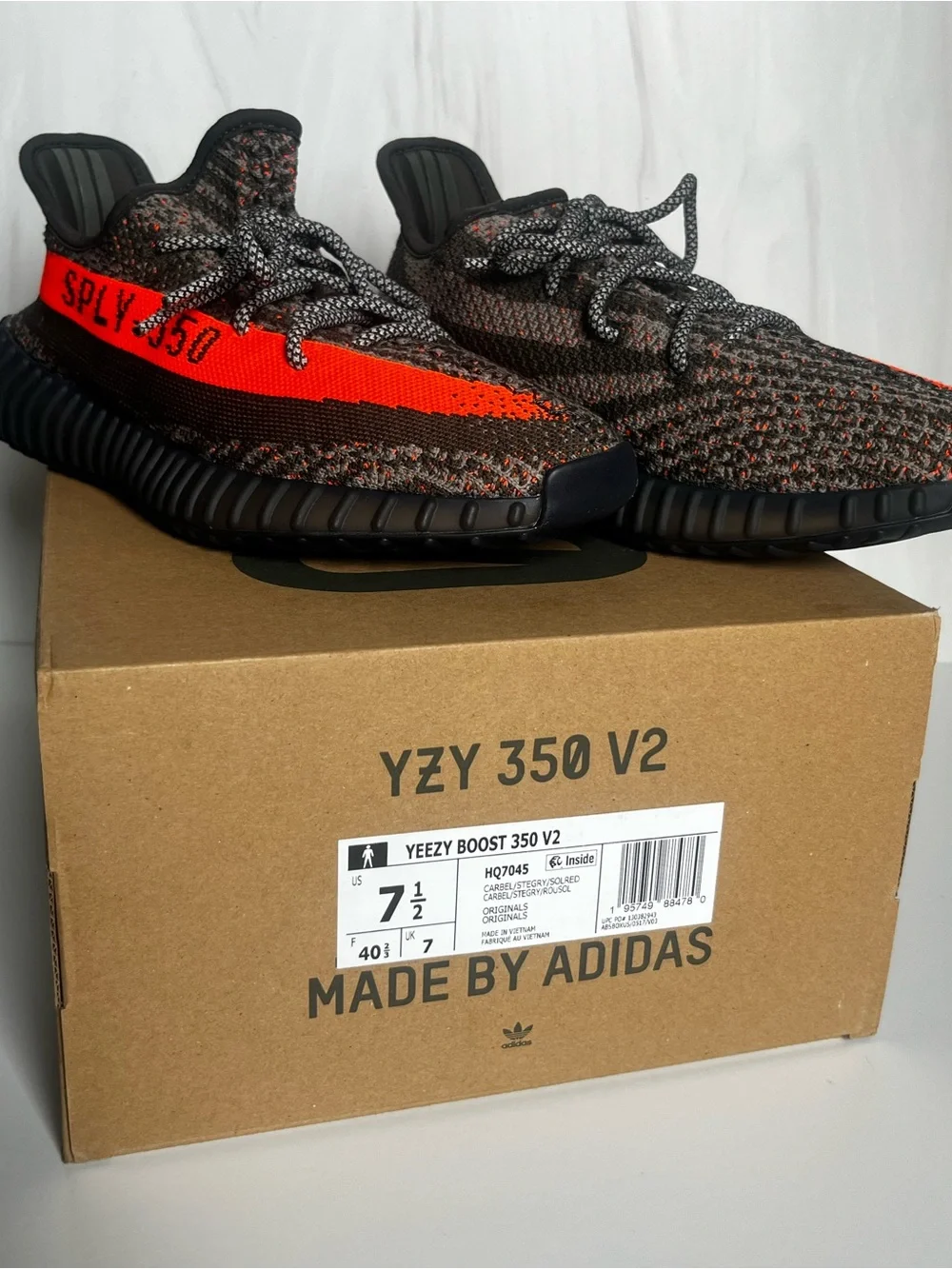 adidas Yeezy Boost 350 V2 – Black & Orange Primeknit - Picture 4 of 6
